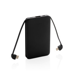 Power bank 5000 mAh, zintegrowany kabel 3 w 1
