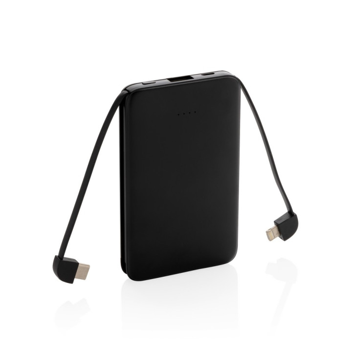 Power bank 5000 mAh, zintegrowany kabel 3 w 1