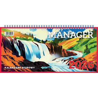 Kalendarz biurowy MANAGER 2026 (H3) TELEGRAPH