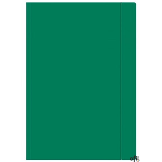 Teczka z gumką A4+ zielona 3099  INTERDRUK
