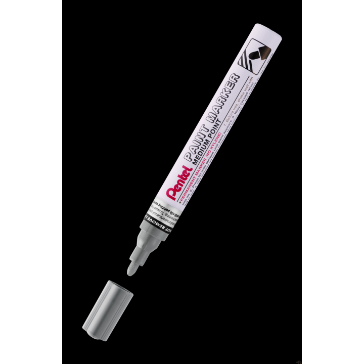Marker olejowy Pentel średnia okrągła  końcówka,  MMP10-N szary