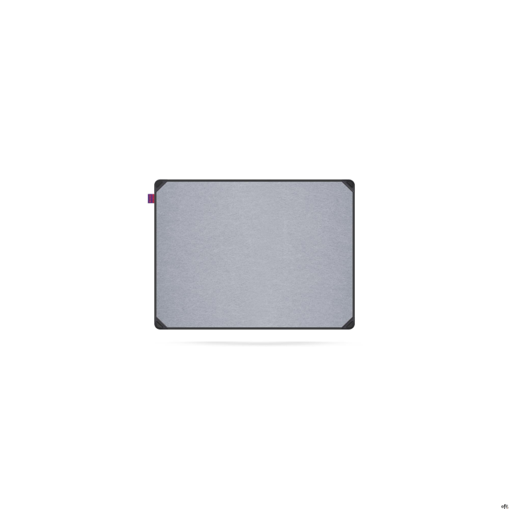 Tablica filcowa MEMOBE IDEA, Powierzchnia popielata, rama aluminiowa EDGE, 60X45 CM MITF060045.81.60.51