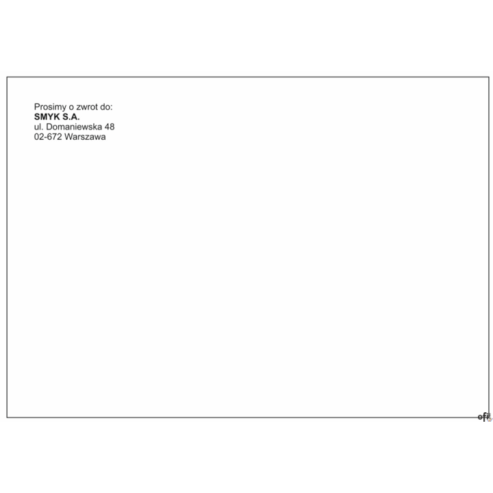 Koperta C4 HK NADRUK SMYK 250 kop. w op.