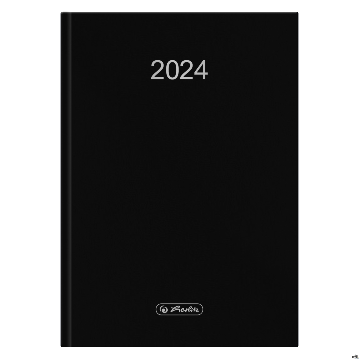Kalendarz Dzienny Szefa A5 Czarny 2024 9588310 Herlitz