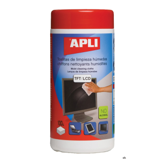 Chusteczki do czyszczenia ekranów APLI (11823) 100szt