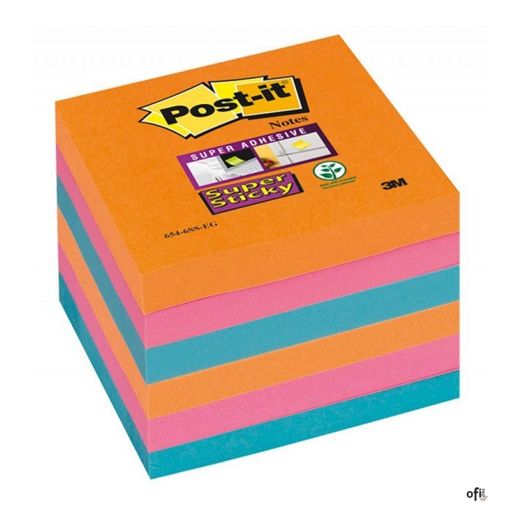 Bloczki_3M POST-IT 76x76mm BANGKOK Super Sticky 6x90k (654-6SS-EG) 70005253292