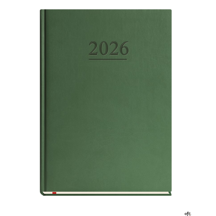Terminarz Klasyczny B5 2026 - ciemno zielony Michalczyk i Prokop T-221V-Z2 kalendarz 1 strona 1 tydzień + strona na notatki
