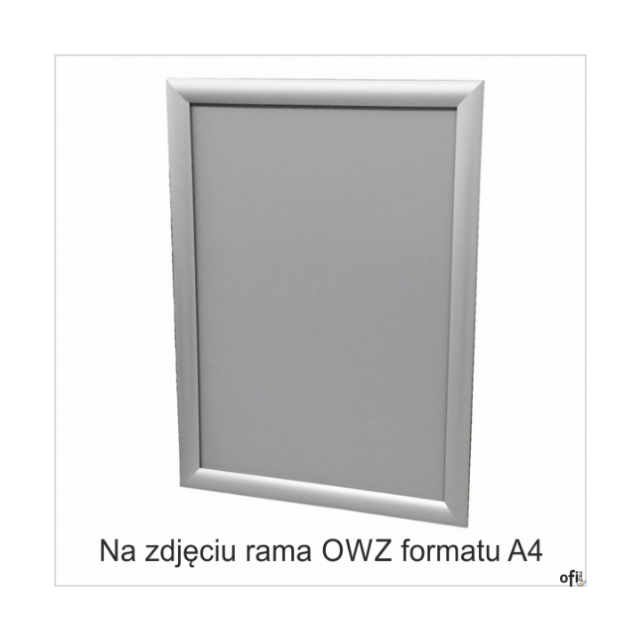 Ramka plakatowa OWZ 25mm profil alu ostre narożniki A3 TZW25/A3BG 2X3