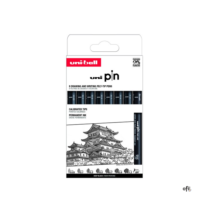 Cienkopis PIN 200, ZESTAW 8 SZT_003-12