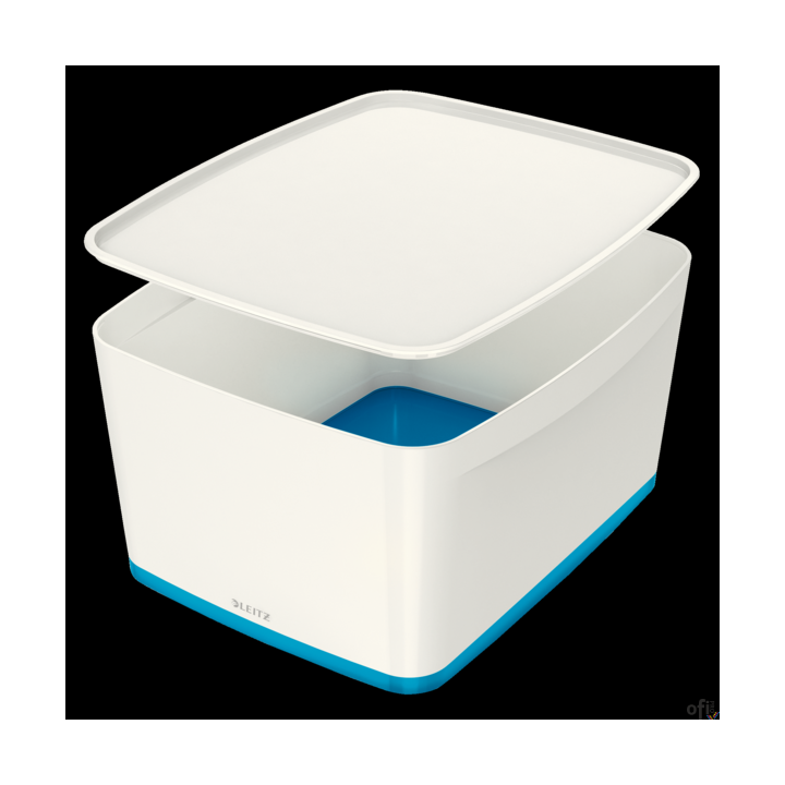 Pojemnik MyBOX duży z pokrywką biało-niebieski LEITZ 52161036