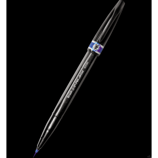Precyzyjny pędzelek do kaligrafii i liternictwa Brush SignPen Artist niebieski SESF30-C PENTEL