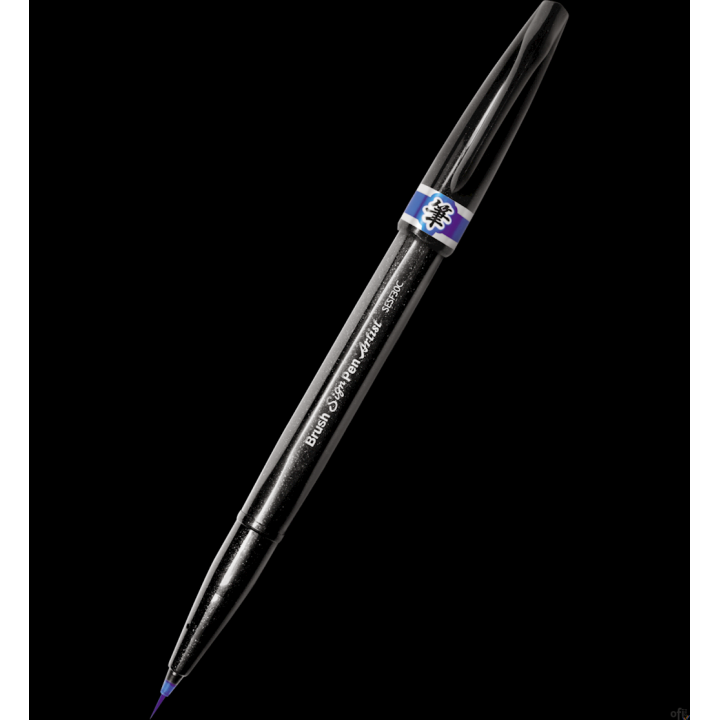 Precyzyjny pędzelek do kaligrafii i liternictwa Brush SignPen Artist niebieski SESF30-C PENTEL