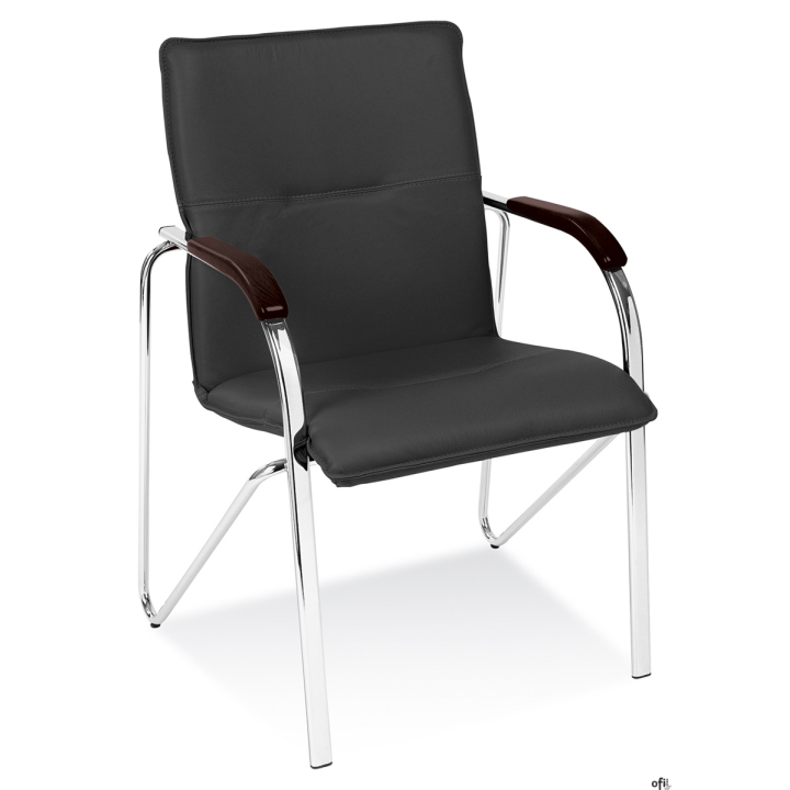 Krzesło SAMBA Chrome czarne, drewno wenge NowyStyl
