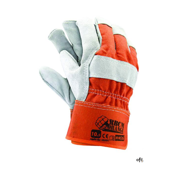 Rękawice skórzane RBCM ORANGE REIS