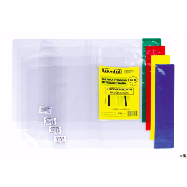 Okładka standard Z5 - 297 regulowana (25) z kod. na szt. OZK-50 BIURFOL (X)