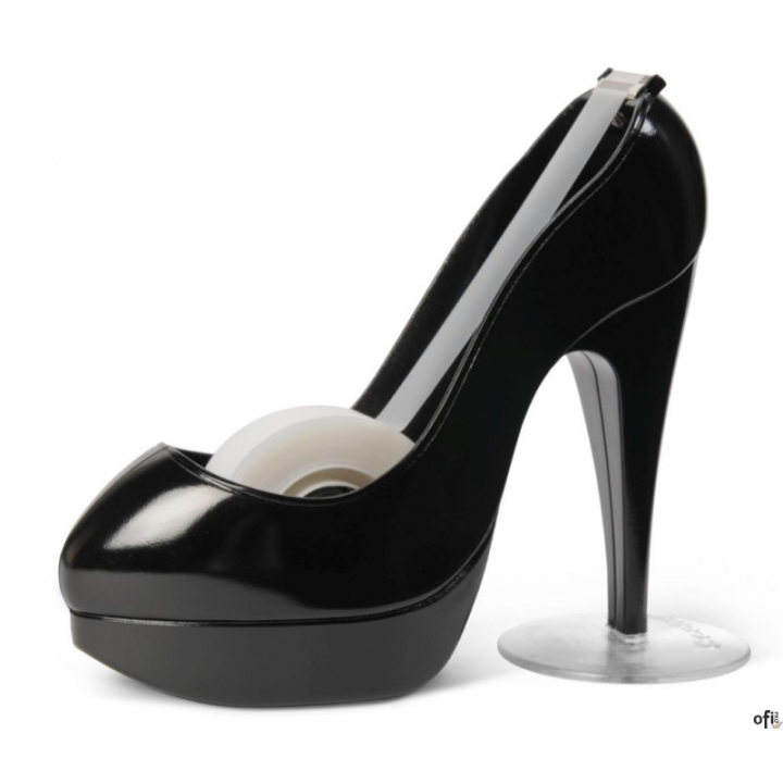 Dyspenser do taśm Scotch_ w kształcie szpilki (C30-BLACK SHOE), taśma GRATIS
