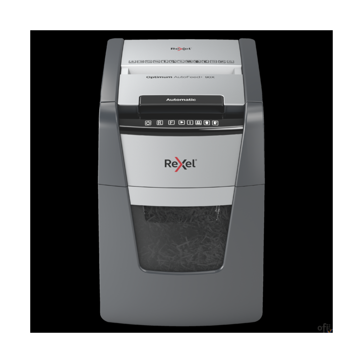 Niszczarka Rexel Optimum AutoFeed+ 90X, (P-4), 90 kartek, 34 l kosz, 2020090XEU