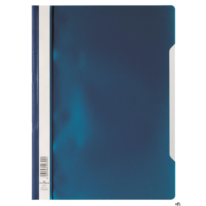 Skoroszyt A4 z przezroczystą okładką z PP Granatowy 257307 DURABLE (50)