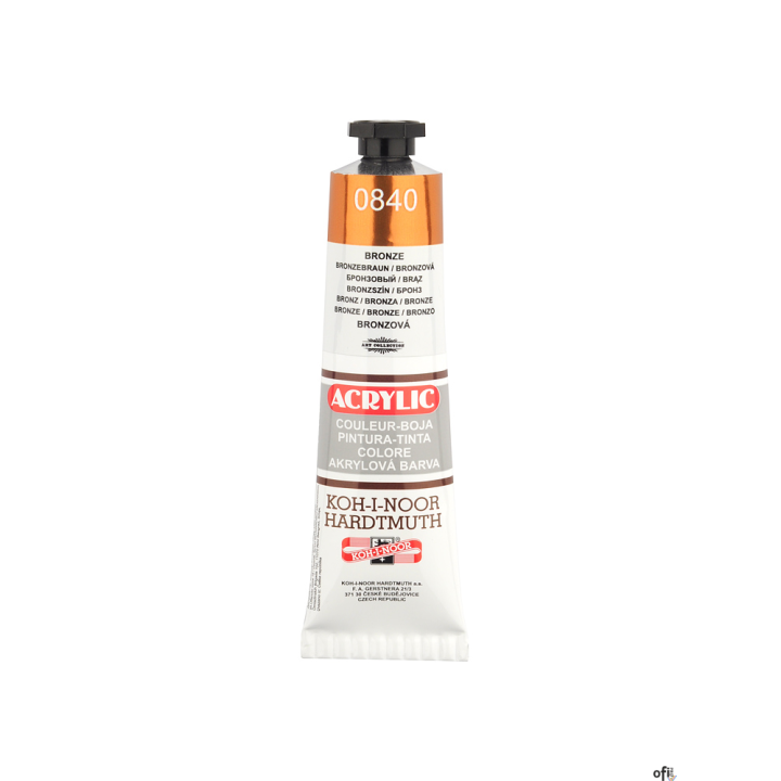 Farba acrylowa 162706 BRONZE  840 40 ml. KOH I NOOR