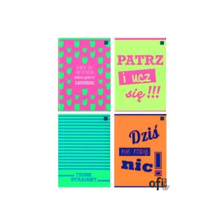 Zeszyt A5 60 lin.FLUO FSC MIX CREDIT INTERDRUK *0218