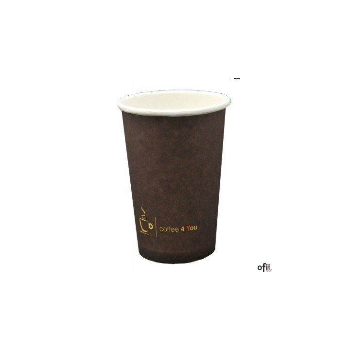 Kubek papierowy 100ml z nadrukiem COFFEE 4 YOU (100) 221.006