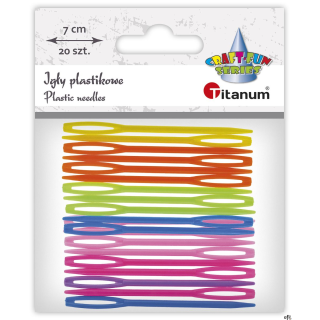 Igły Titanum Craft-Fun Series igły plastikowe 20szt/7cm plastik 20 sztuk 623531