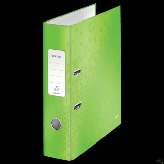 Segregator z mechanizmem WOW Leitz 180, A4/80mm, zielony 10050054