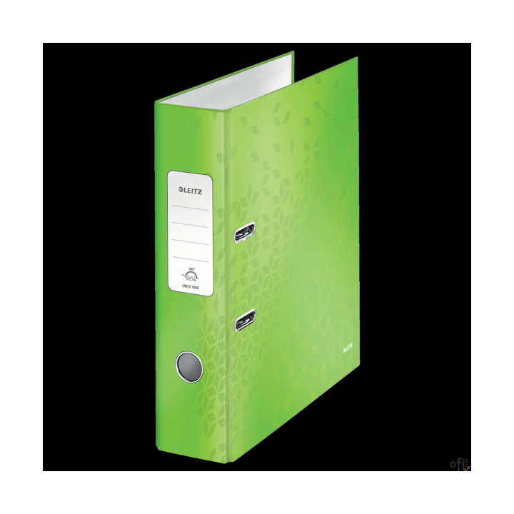 Segregator z mechanizmem WOW Leitz 180, A4/80mm, zielony 10050054