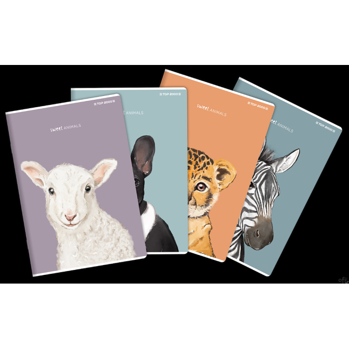 Zeszyt do słówek TOP ANIMAL A6 32K 70G kratka 400169485 Top 2000