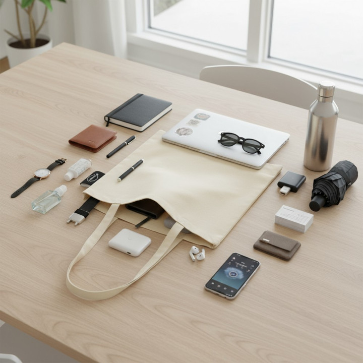 Torba z bawełny organicznej na zakupy B'RIGHT | Aidan