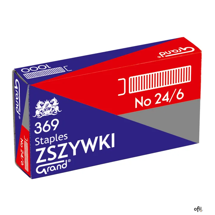 Zszywki_24/6 GRAND 369 1 op. x 1000sztuk 110-1388