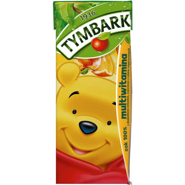 Sok TYMBARK multiwitamina 0.2l 200ml (27 w zgrzewce) KARTONIK