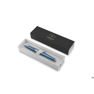 Pióro wieczne (F) PARKER IM PREMIUM BLUE GREY CT 2143651, giftbox PARKER SALE