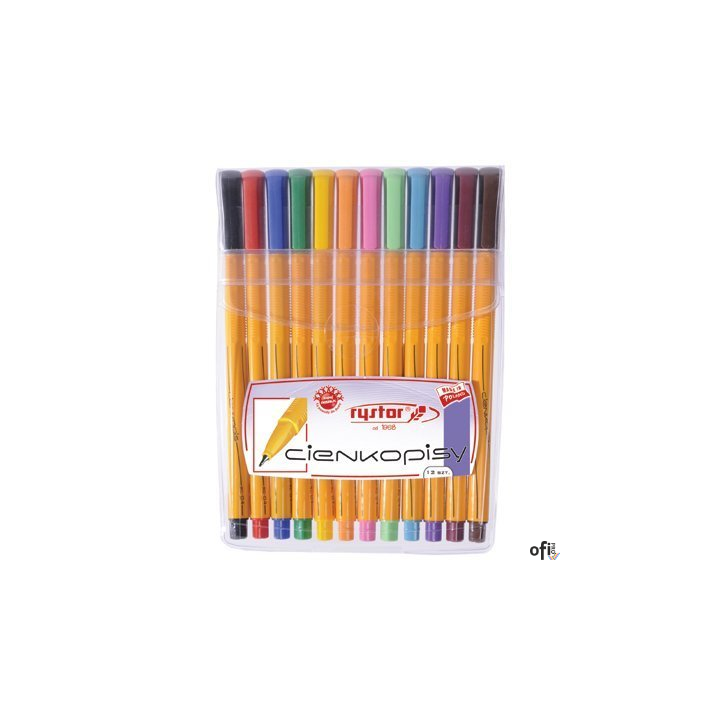 Cienkopis RYSTOR RC-04 etui 12szt 403-120