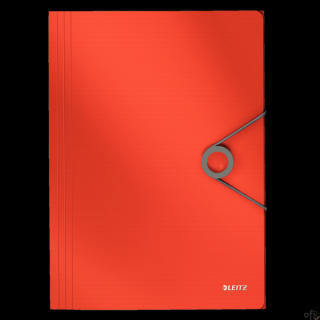 Teczka z gumką PP LEITZ SOLID A4 jasnoczerwona 45631020