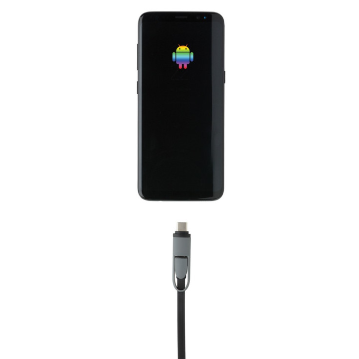 Zwijany kabel do ładowania i synchronizacji 3 w 1
