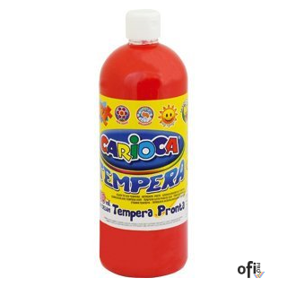 Farba tempera 1000 ml, czerwony CARIOCA 170-1444/170-2643