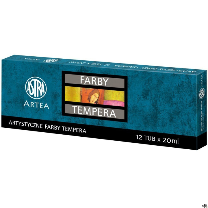 Farby tempera Astra 12 kolorów - 20 ml, 83414900 SALE
