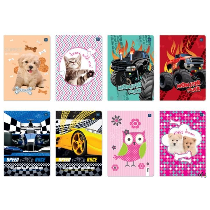 Zeszyt A4 60 kratka UV ONE COLOR INTERDRUK ZEA460...409