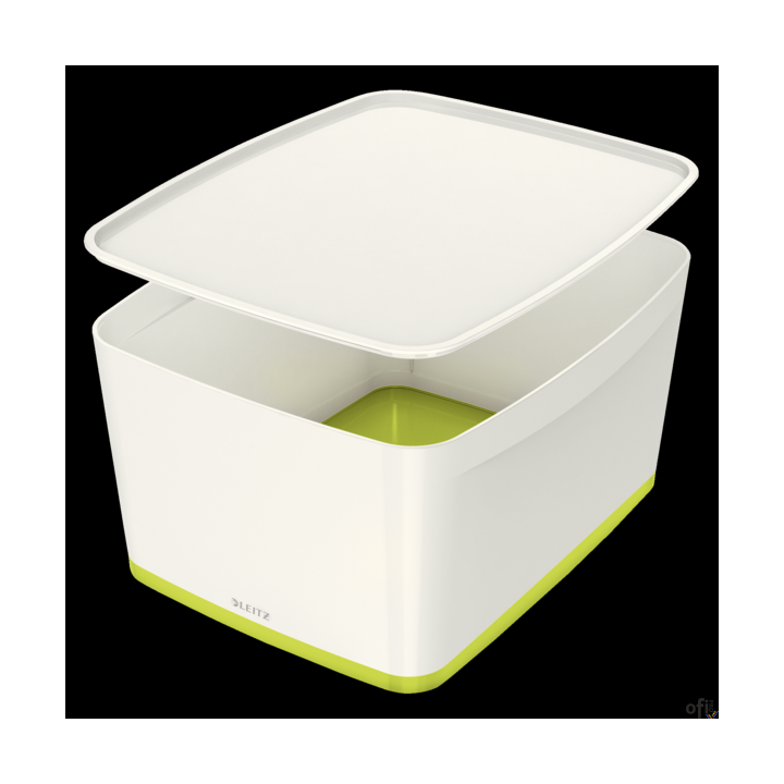 Pojemnik MyBOX duży z pokrywką biało-zielony LEITZ 52161064 (X)
