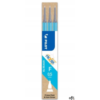 Wkład FRIXION POINT 0.5 lazurowy, jasnoniebieski BLS-FRPS-LB-S9 PILOT opakowanie 3szt.
