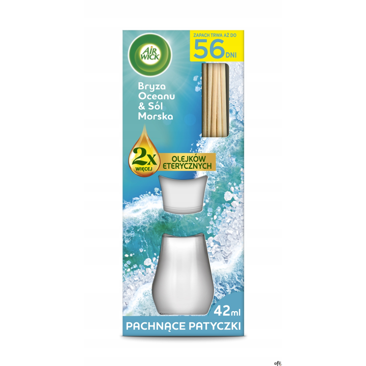 AIR WICK Odświeżacz pachnące patyczki 42ml Bryza Oceanu & Sól Morska 8987