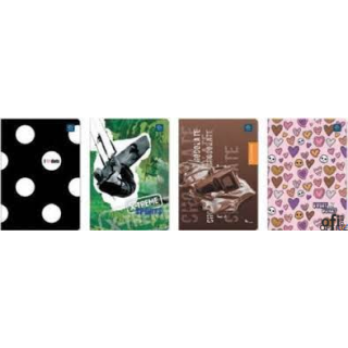 Zeszyt A5 60 kr.UV kol.215 BLACK&WHITE INTERDRUK *8163