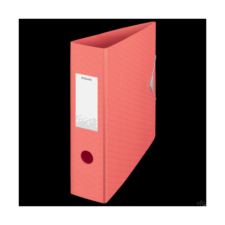 Segregator Esselte ColourBreeze, z polyfoamu A4, 82 mm, koralowy 628427