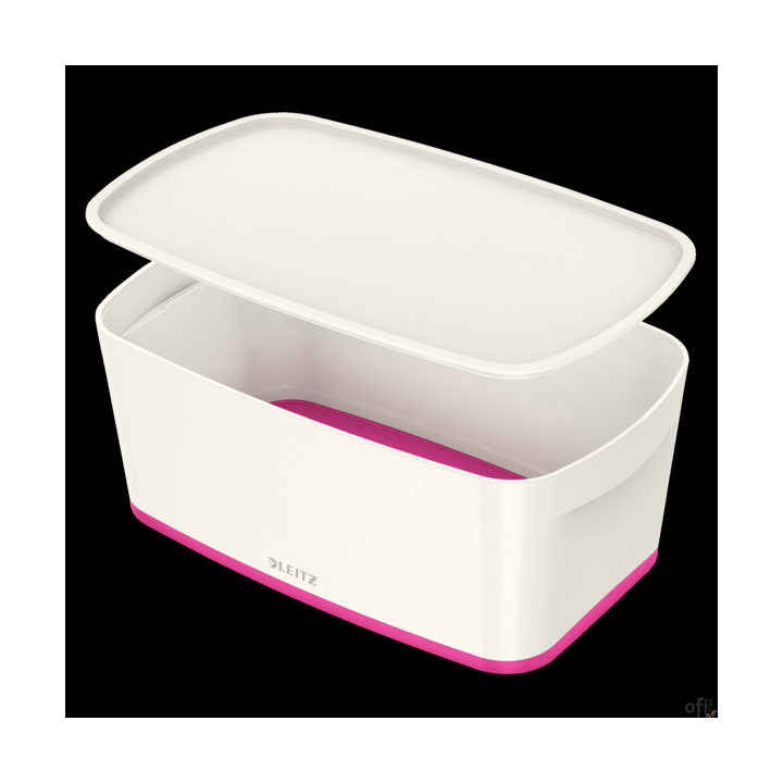 Pojemnik MyBOX mały z pokrywką biało-różowy LEITZ 52291023