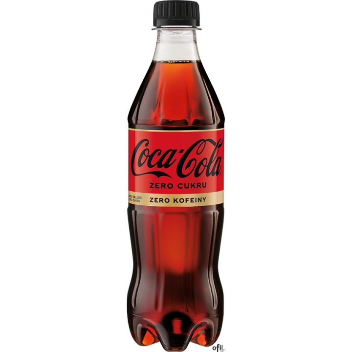 Napój COCA COLA ZERO bez kofeiny 0.5L butelka PET