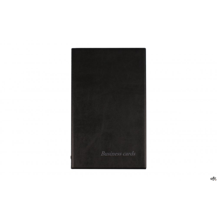 Wizytownik BIURFOL na 200 wizytówek standard czarny WI-21-01