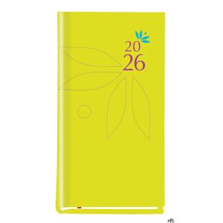 Terminarz Koliber 75x130mm 2026 pistacjowy Michalczyk i Prokop T-320-08 KALENDARZ tydzień na 2 stronach