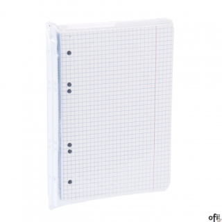 Wkład do segregatora A5 biały kratka 50ark.