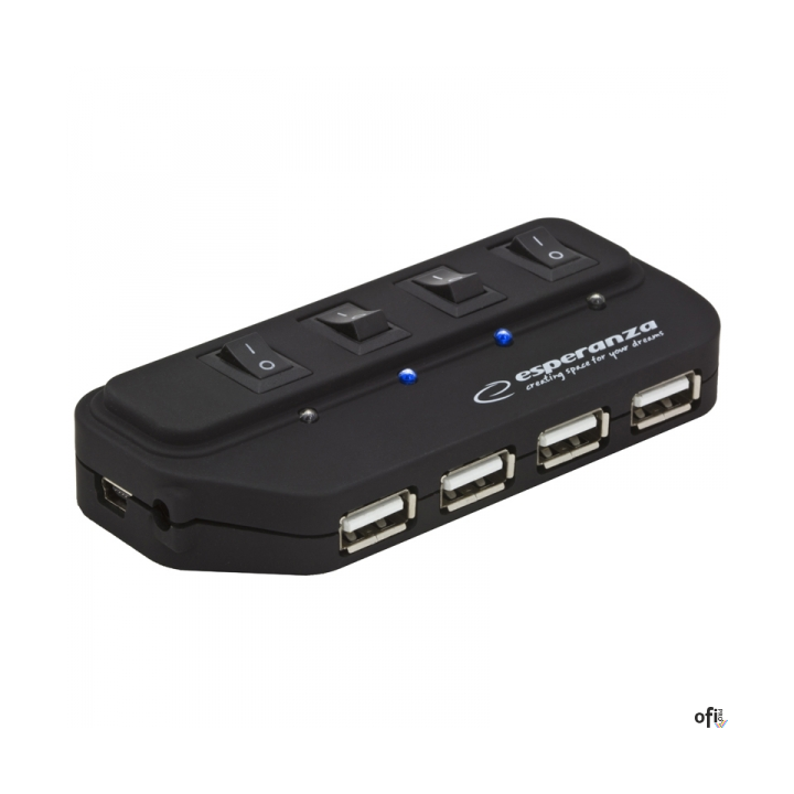 USB 2.0 HUB 4 PORTY EA127 ESPERANZA